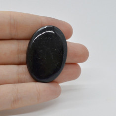 Cabochon turmalina negra 38x27x6mm c6