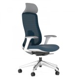 SCAUN ERGONOMIC LIDO-H, INDIGO, CU BAZA ALUMINIU