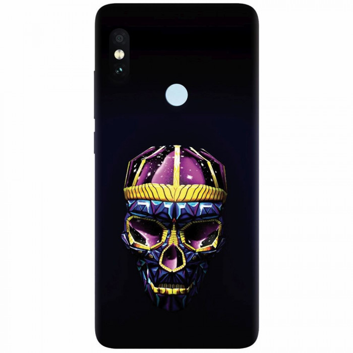 Husa silicon pentru Xiaomi Mi Max 3, Colorfull Skull