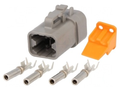 Conector cablu-cablu DTP mamă 4 pini crimpat foto