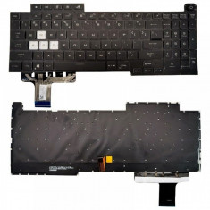 Tastatura Laptop, Asus, ROG Strix G17 G713, G713R, G713RM, G713Q, G713RW, G713RM, G713RC, G713IE, G713QM, iluminata RGB 16 pini, layout US