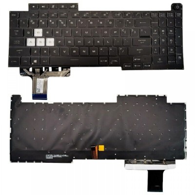 Tastatura Laptop, Asus, ROG Strix G17 G713, G713R, G713RM, G713Q, G713RW, G713RM, G713RC, G713IE, G713QM, iluminata RGB 16 pini, layout US foto