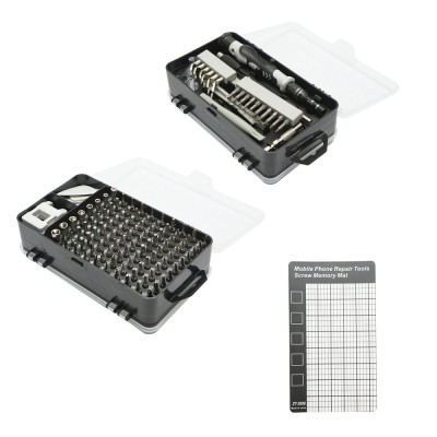 Trusa surubelnite de precizie biti, torx, cruce, hexagonal pentru electronice 139 piese foto