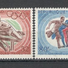 Ciad.1968 Posta aeriana-Olimpiada de vara MEXIC DC.21