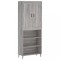 Dulap inalt, gri sonoma, 69,5x34x180 cm, lemn compozit