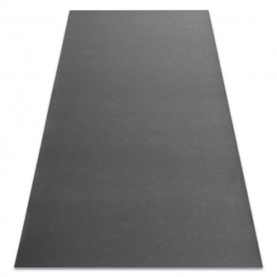 Covor anti-alunecare RUMBA 1897 o singură culoare gri inchis, 70x200 cm foto