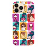 Husa compatibila cu Apple iPhone 13 Pro, Viceversa, model Ralph break the internet pattern , Silicon, TPU, Transparent, Carcasa