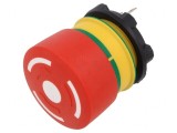 Comutator de Siguranță 22mm NC Roșu 5A