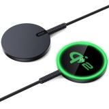 ESR - Mini Magnetic Wireless Charger HaloLock Qi2 - MagSafe Compatible, 15W, with Type-C Cable, 1.5m - Black
