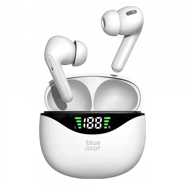 Handsfree Bluetooth Blue Star T60, TWS, Alb