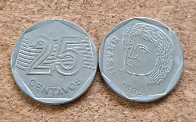 Brazilia 25 centavos 1995 foto