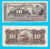 Cuba (p#52) 10 Centavos 1897 aUNC+ &#039;Pre-Republică&#039; serie: 0284958 Banco Espa&ntilde;ol de la Isla de Cuba