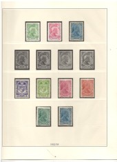 LIECHTENSTEIN.1912/98 ALBUM LINDNER 2 (DOUA) BUC.COLECTIE cronologica timbre nestampilate