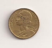 Moneda Franta - 5 Centimes 1966