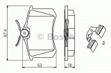 Set placute frana,frana disc RENAULT CLIO III Grandtour (KR0/1) (2008 - 2012) BOSCH 0 986 494 600