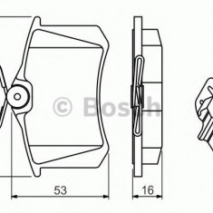 Set placute frana,frana disc RENAULT MEGANE II Grandtour (KM0/1) (2003 - 2012) BOSCH 0 986 494 600