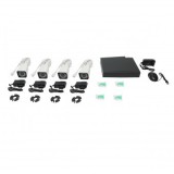 Sistem supraveghere 4 camere 3MP FHD, WIFI P2P, rotativa 360 PTZ cu senzor de miscare, alarma, night vision si aplicatie XMeye