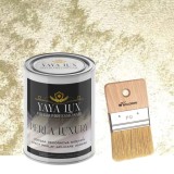 Vopsea Decorativă Interior Perla Luxury Verde Fistic 1Litru cu Fulgi Perlați, Pensulă Inclusă &ndash; Toro Decor