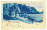 1288 - ORSOVA Danube Kazan carriage, Litho, Romania - old postcard - used - 1899, Circulata, Printata