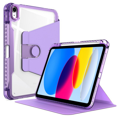 Husa tableta pentru samsung galaxy tab s7 / s8, crystal book, bumper rigid, purple foto