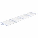 Cumpara ieftin Copertina de usa, gri si transparent, 396x90 cm, policarbonat