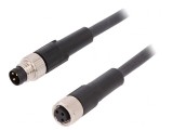 Cablu de conectare M8 3PIN 2m 60VAC 4A PUR