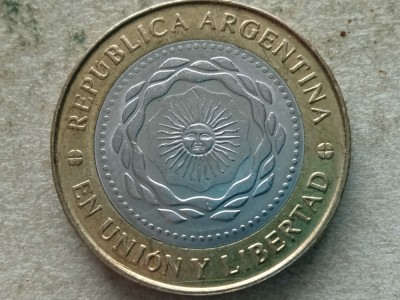 ARGENTINA-2 PESOS 2011 foto
