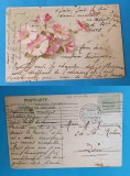 Carte postala - Felicitare - circulata anul 1907 - corespondenta Bucuresti