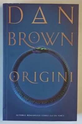 ORIGINI , roman de DAN BROWN , 2025 *MICI DEFECTE COTOR foto