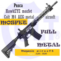 Pusca M4 COLT HawkEye mosfet AEG metal 1Joules foto