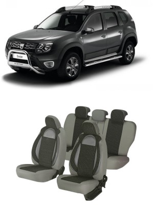 Set huse scaune compatibile Dacia Duster 2010-2017 Piele + Textil (Compatibile cu sistem AIRBAG) foto