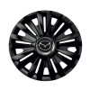 Set 4 capace roti Negre Cu Inel Cromat Royal R14 pentru gama auto Mazda, Autohelix MSA