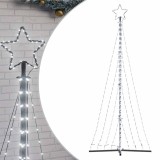 Pom de Craciun LED 447 LED-uri Alb Rece 249 cm