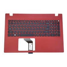 Carcasa superioara cu tastatura palmrest Laptop, Acer, Aspire E5-574, E5-574G, 6B.MVSN7.028, FBZRT001010, rosie, layout US