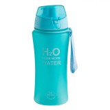 Sticlă Apă Sport, Fără BPA, Turcoaz, Capacitate 480 ml, Acumulator Gheață, Oem