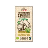 Ciocolata neagra cu sirop de agave Bio 73% cacao, 100g, Chocolates Sole