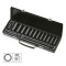 Set De 15 Piese De Impact Cu 12 Tubulare Lungi De 1/2 INCH Hexagonale + Adaptoare