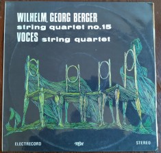 DISC LP RCM: WILHELM GEORG BERGER - STRING QUARTET No. 15 (ST-ECE 03046 / 1987)