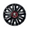 Set 4 capace roti Negre Cu Inel Rosu Royal R14 pentru gama auto Peugeot