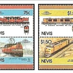 Nevis 1986 - Locomotive, trenuri, serie neuzata