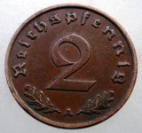 2.608 GERMANIA 2 REICHSPFENNIG 1937 A
