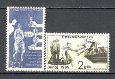 Cehoslovacia.1965 Ajutor ptr. inundatie XC.395 foto