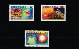 Grenada 1978 - Spatiu , Cercetarea O.Z.N.-urilor , serie 3 valori , dantelate , MNH , Mi.919-921