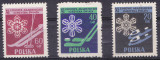 TSV - 1956 MICHEL 956-958 POLONIA, MNH/** LUX, Nestampilat