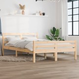 Cumpara ieftin Cadru de pat, 140x190 cm, lemn masiv de pin