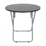 Masa gradina pliabila rotunda 70cm neagra Zilan ZLN6937