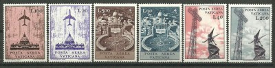 Vatican 1967 - posta aeriana, serie neuzata foto