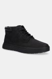 Timberland pantofi din nubuc Maple Grove culoarea negru, TB0A658N0011