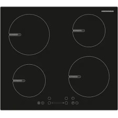 Plita incorporabila Heinner HBHI-V594BSC, Inductie, 4 zone de gatit, Touch control, Boost 4 zone, 60 cm, Sticla neagra