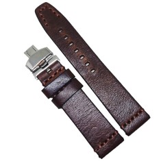 Curea de ceas maro din piele naturala 20mm 22mm 24mm WZ4166D